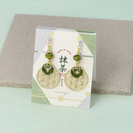 Matcha Filigree Circle Invisible Clip Ons - osewaya