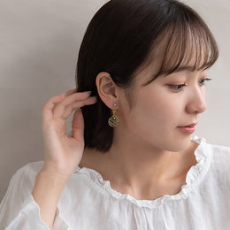 Matcha Filigree Circle Invisible Clip Ons