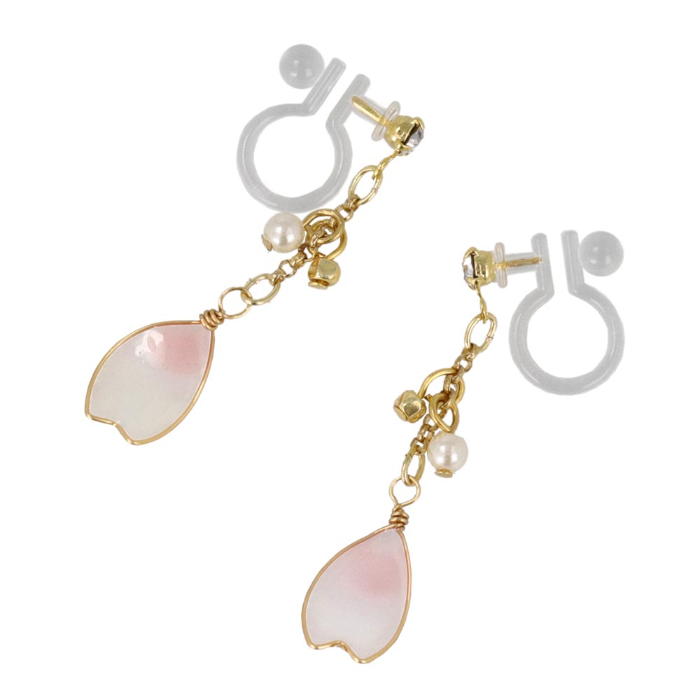 Sakura Petal Drop Invisible Clip Ons