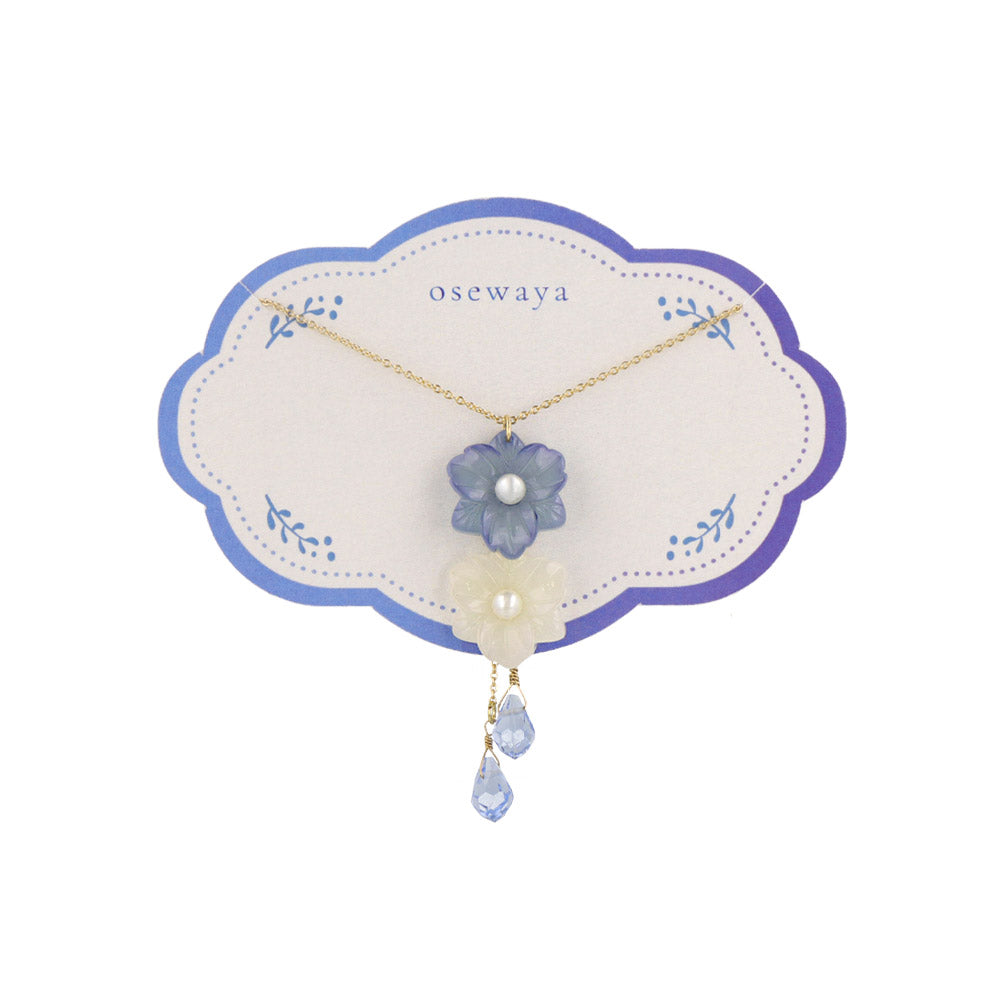 Nemophila Layered Charm Necklace