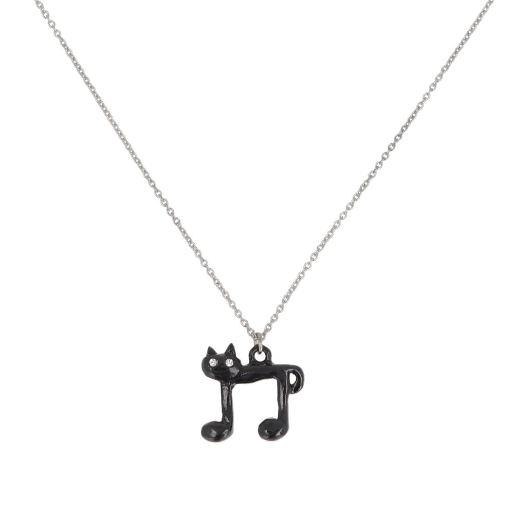 Catty Musical Note Necklace