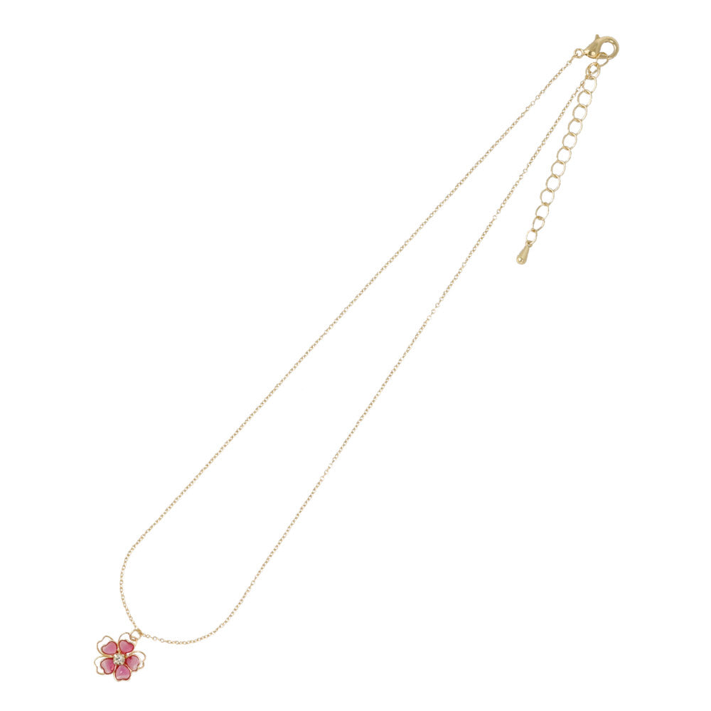 Stone Center Sakura Necklace