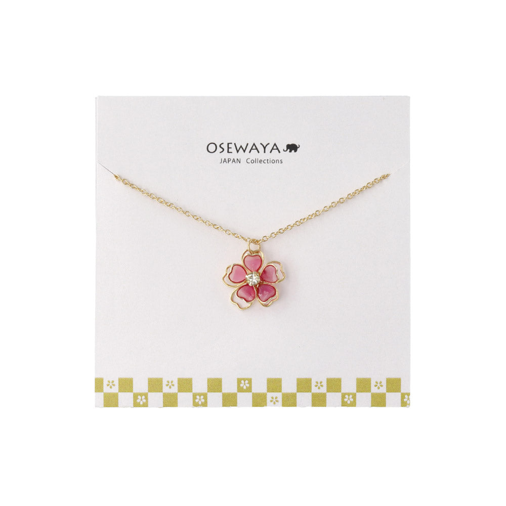 Stone Center Sakura Necklace