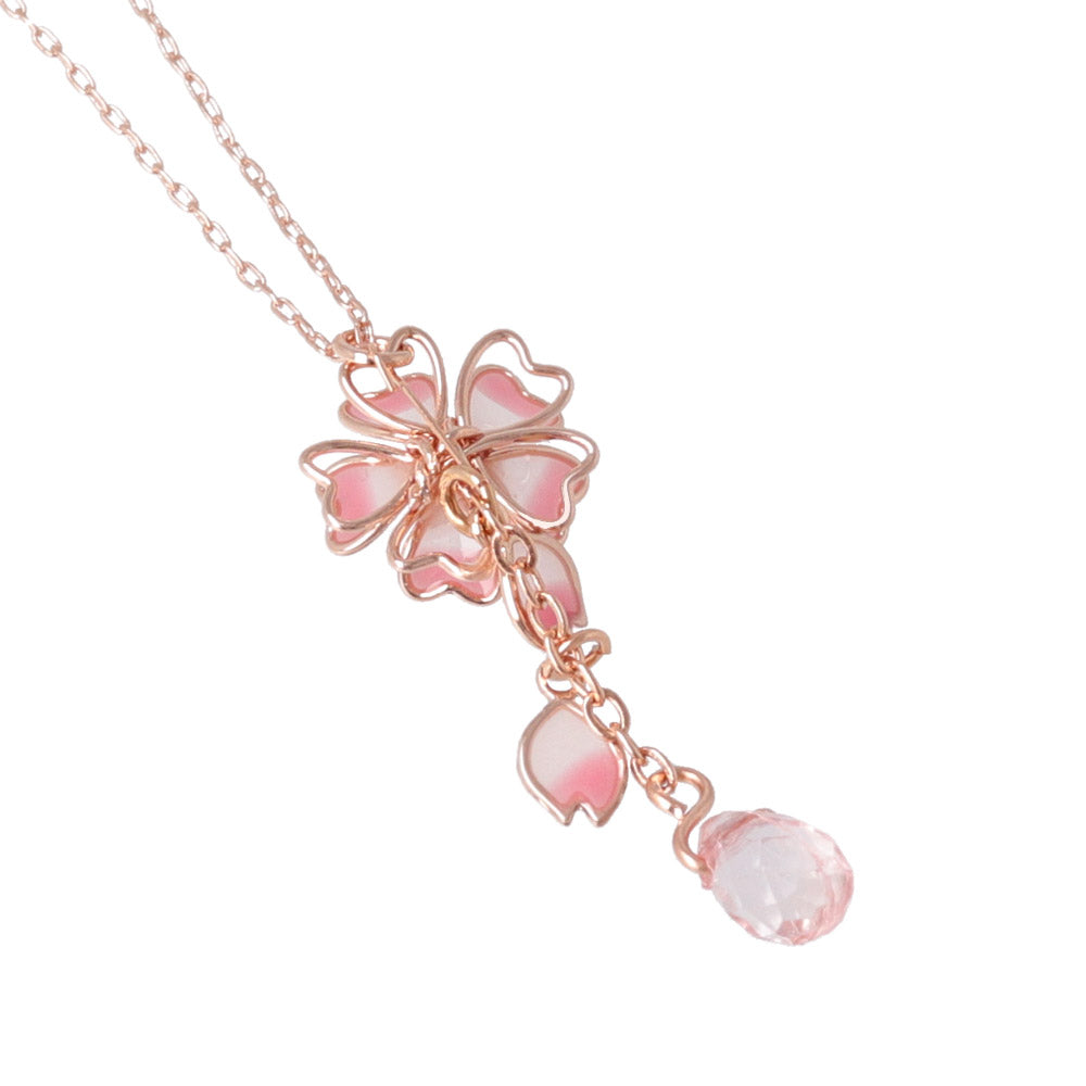 Sakura Drop Short Necklace