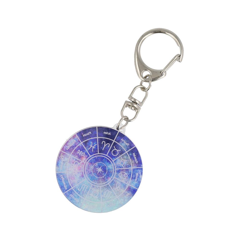 Zodiac Wheel Keyring
