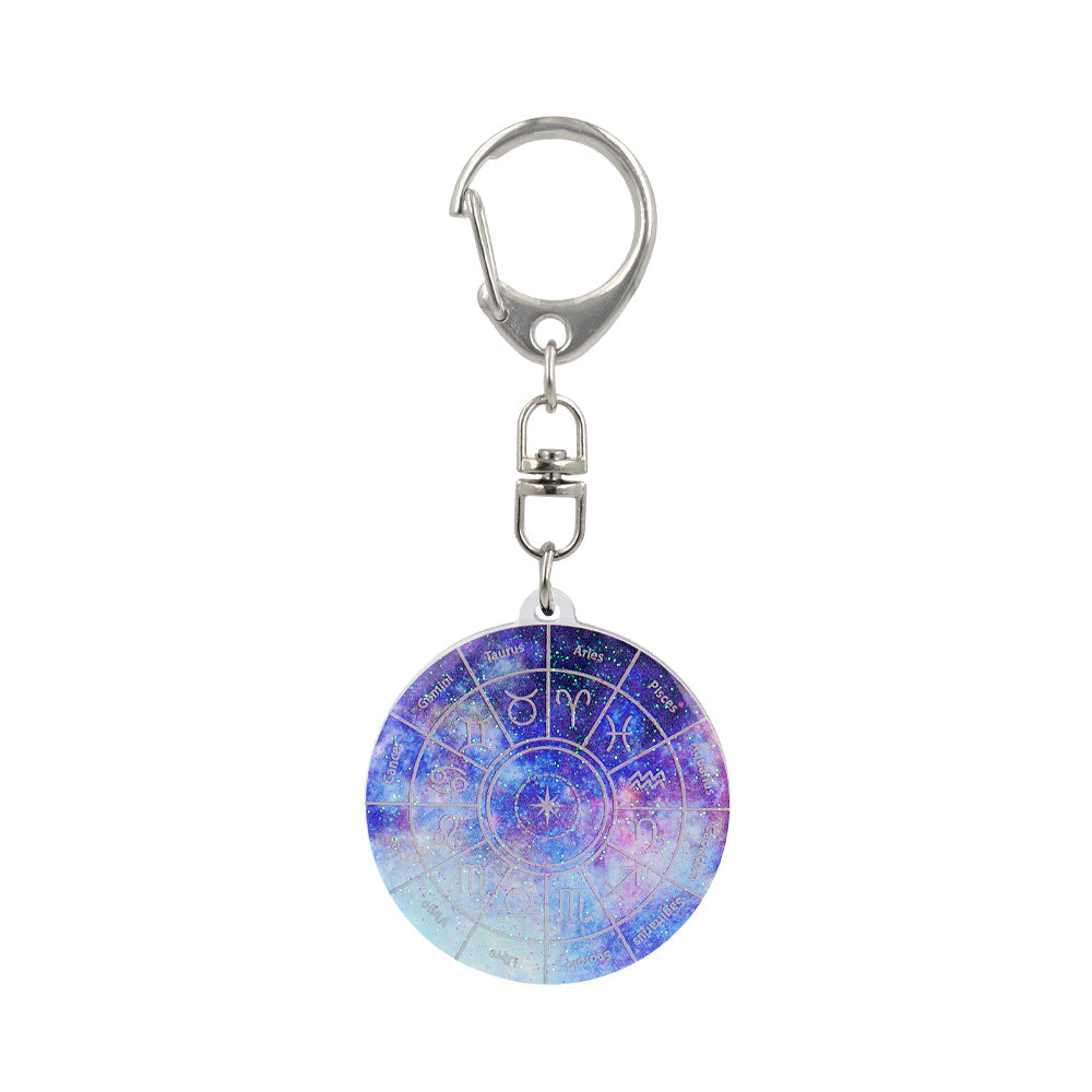 Zodiac Wheel Keyring