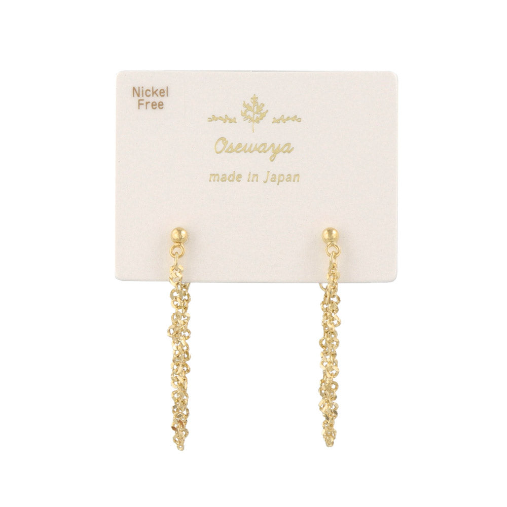 Short Chain Hoop Earrings