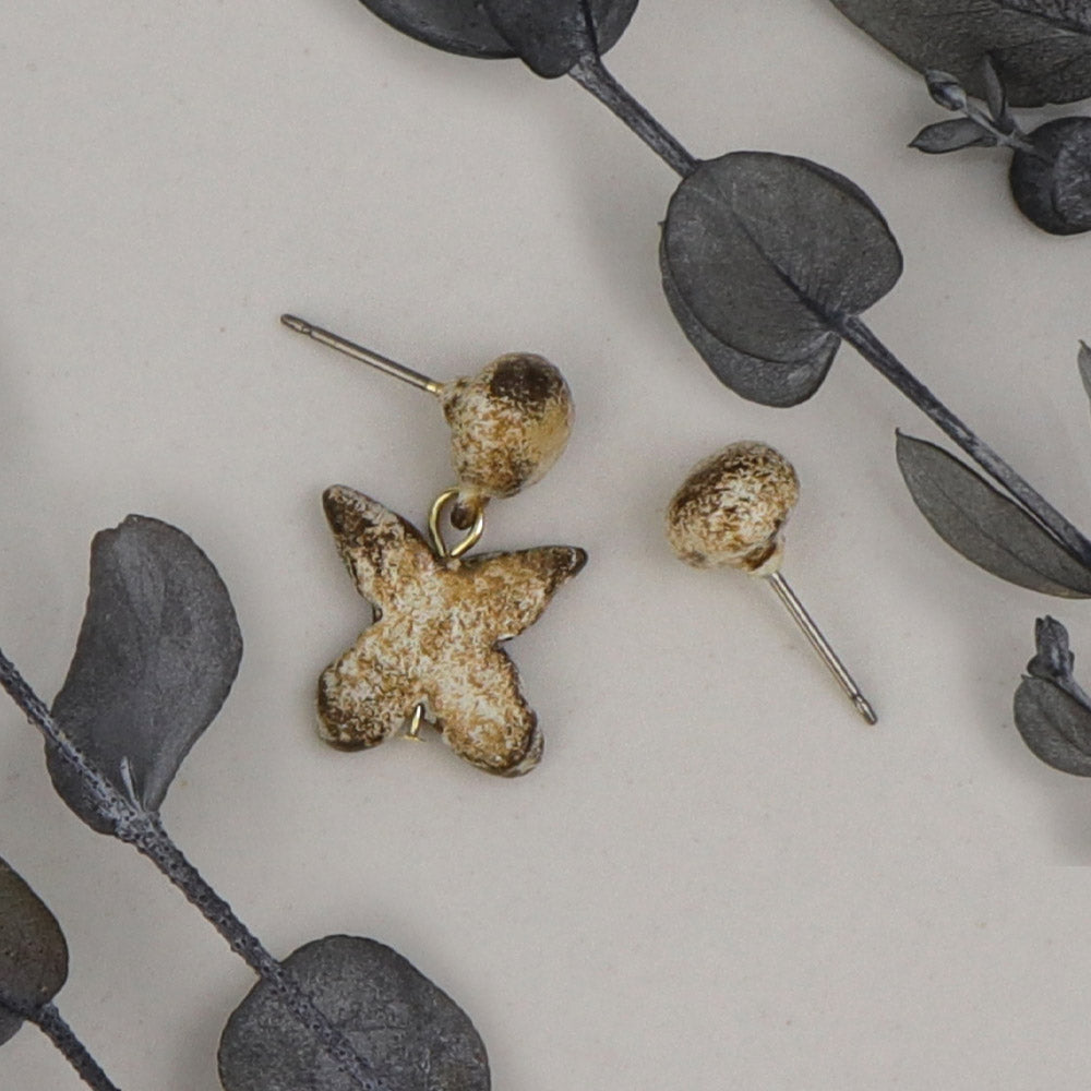 Pottery Esque Organic Design Earrings - osewaya