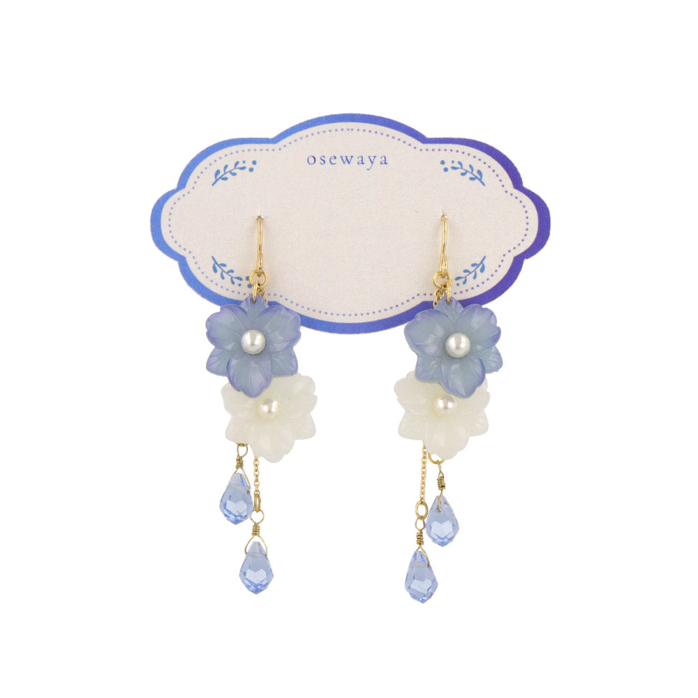 Nemophila Layered Drop Earrings