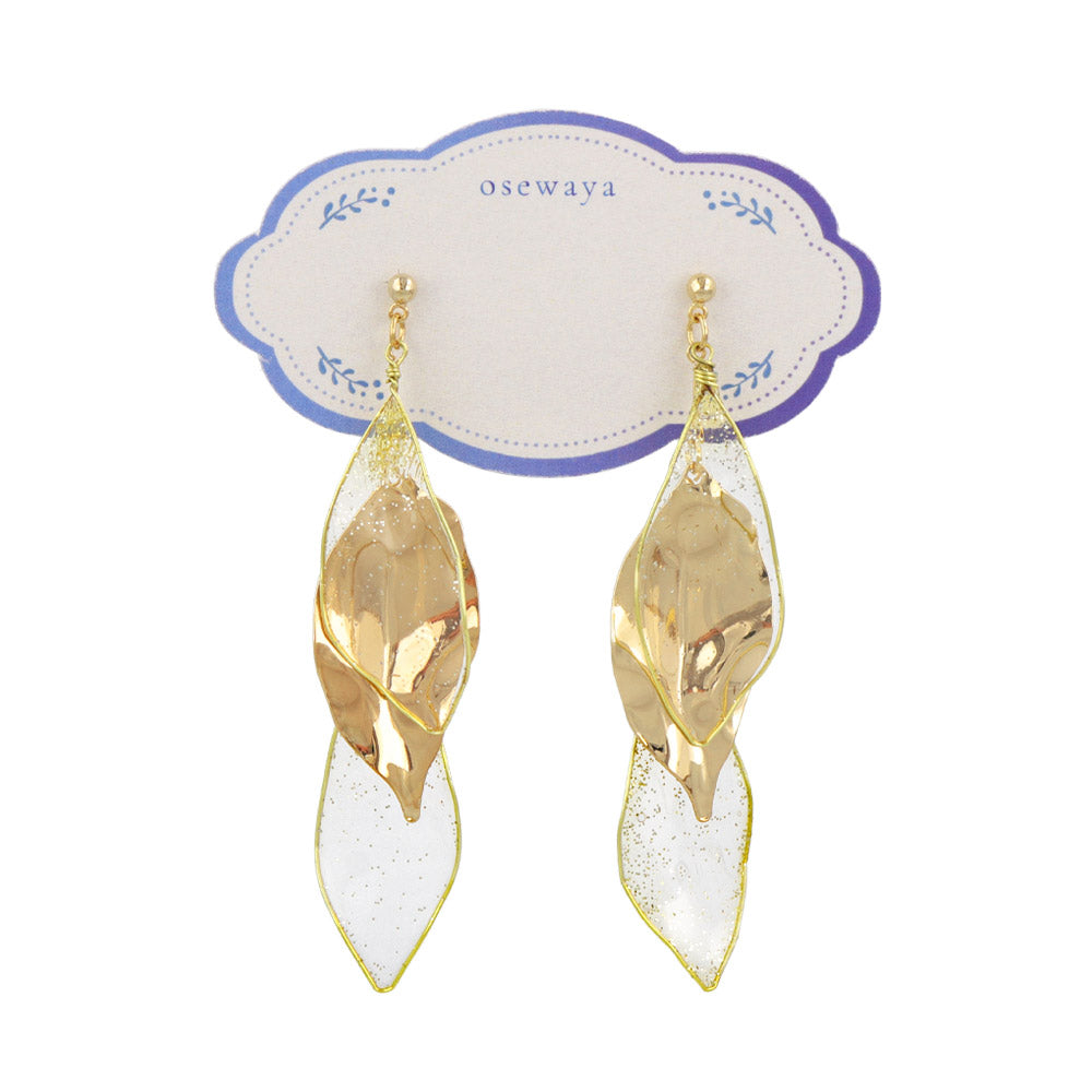 Leaf Cluster Drop Earrings