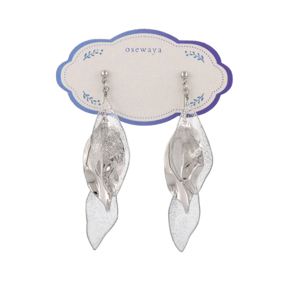 Leaf Cluster Drop Earrings