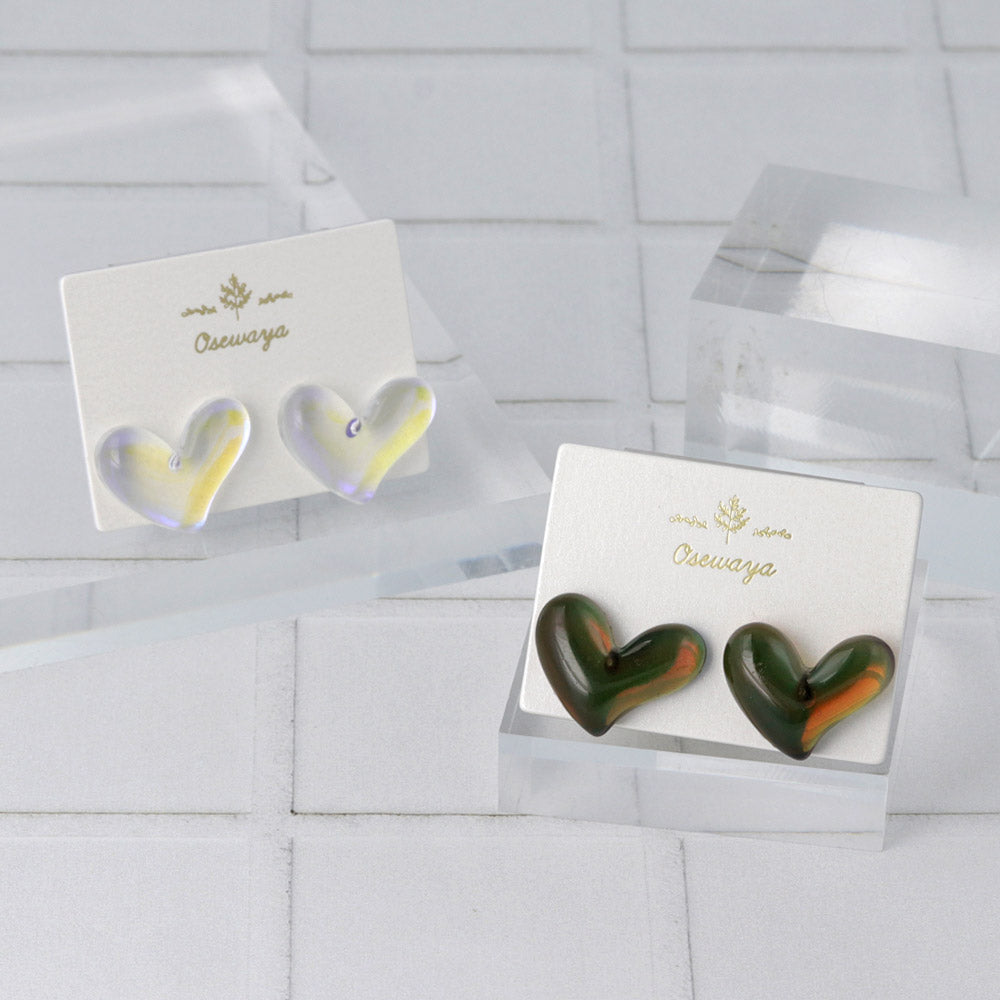 Puufy Ombre Heart Earrings