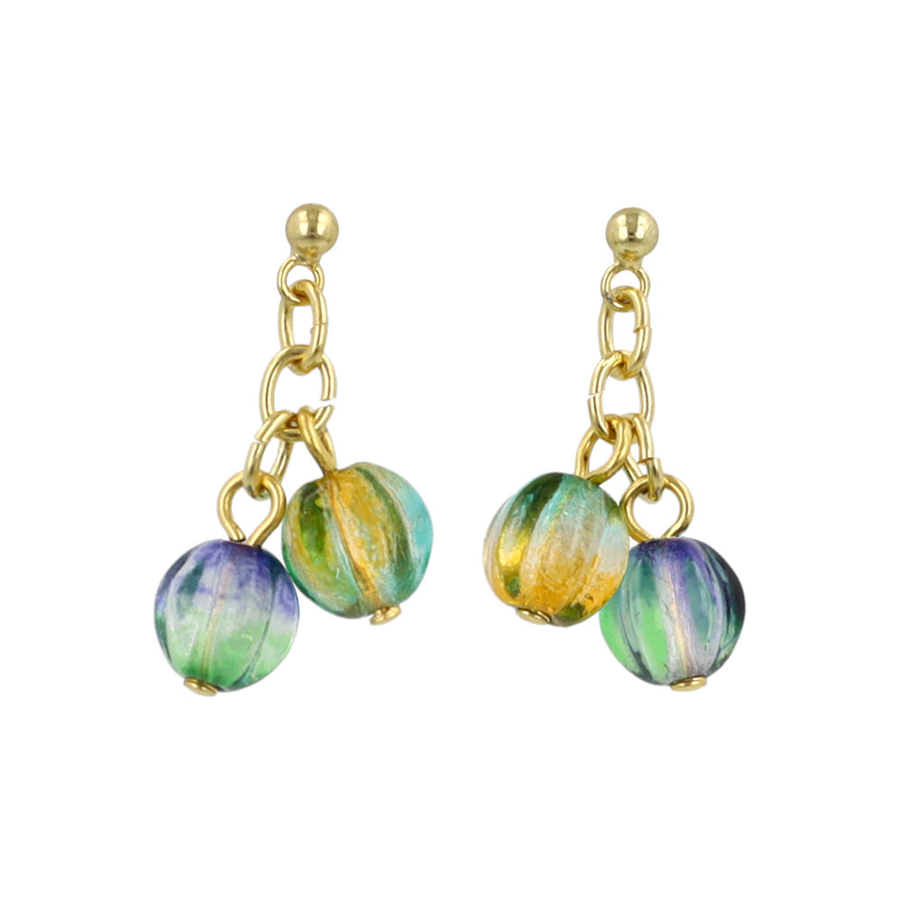 Gradient Bead Cluster Earrings