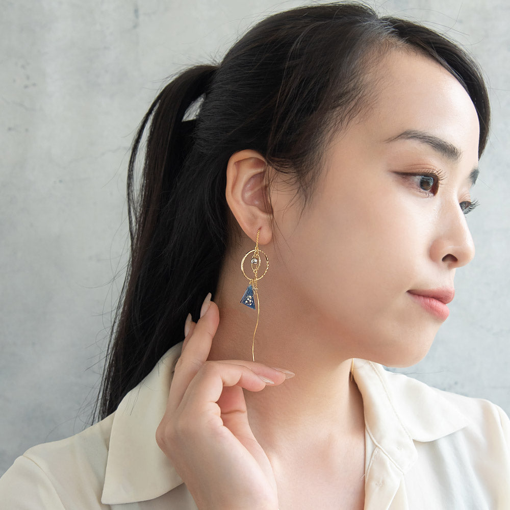 Celestial Drop Threader Earrings