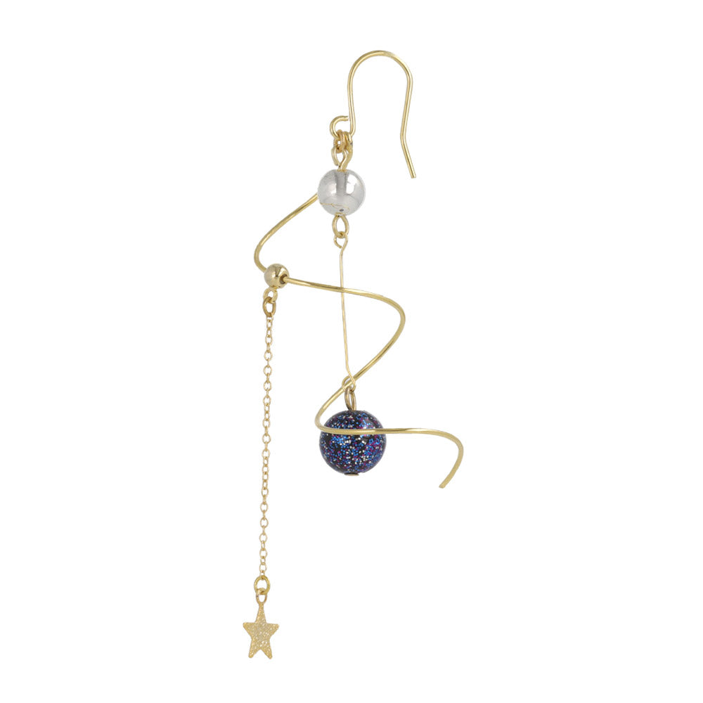 Astronomy Spiral Drop Earrings