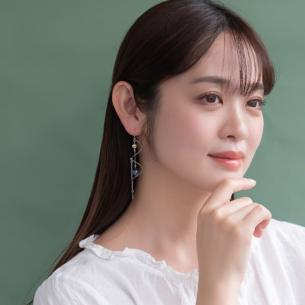 Astronomy Spiral Drop Earrings