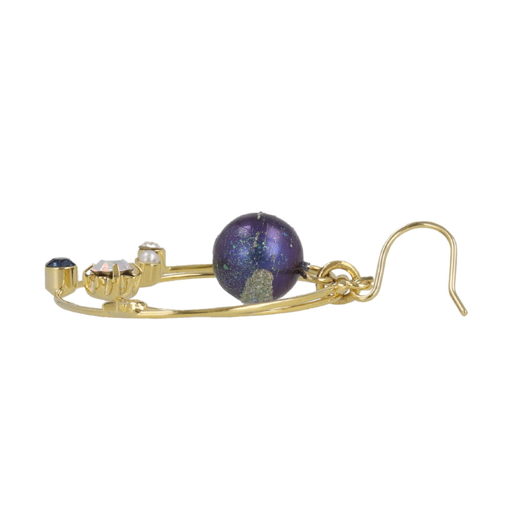 Astronomy Double Hoop Earrings