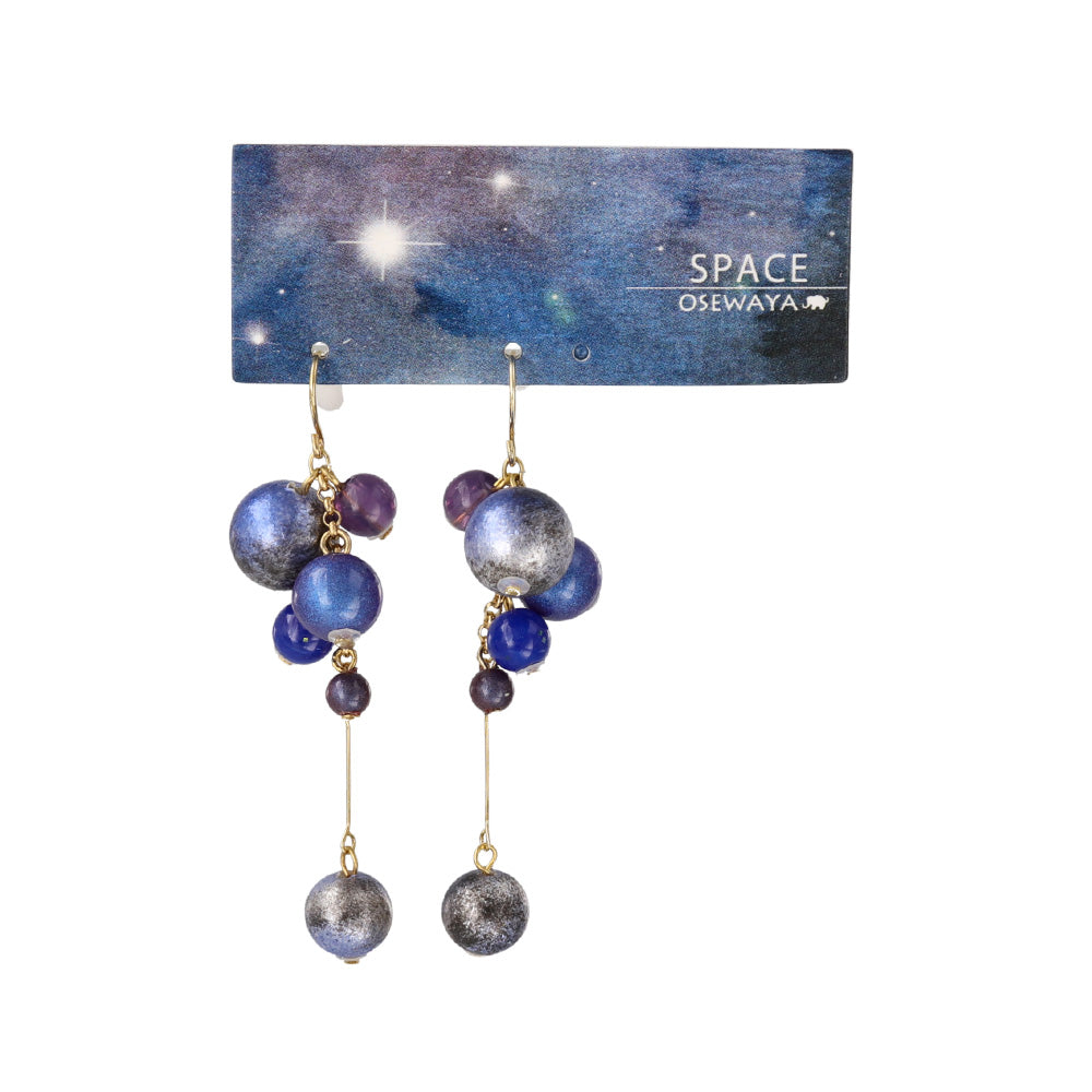 Galaxy Cluster Drop Earrings