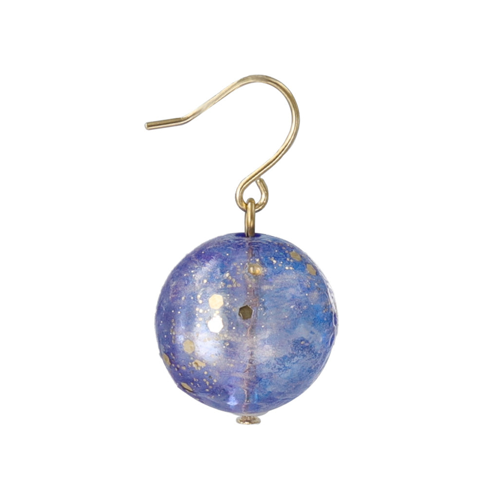 Starry Blue Planet Earrings