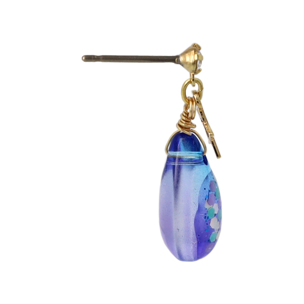 Cosmic Blue Drop Earrings