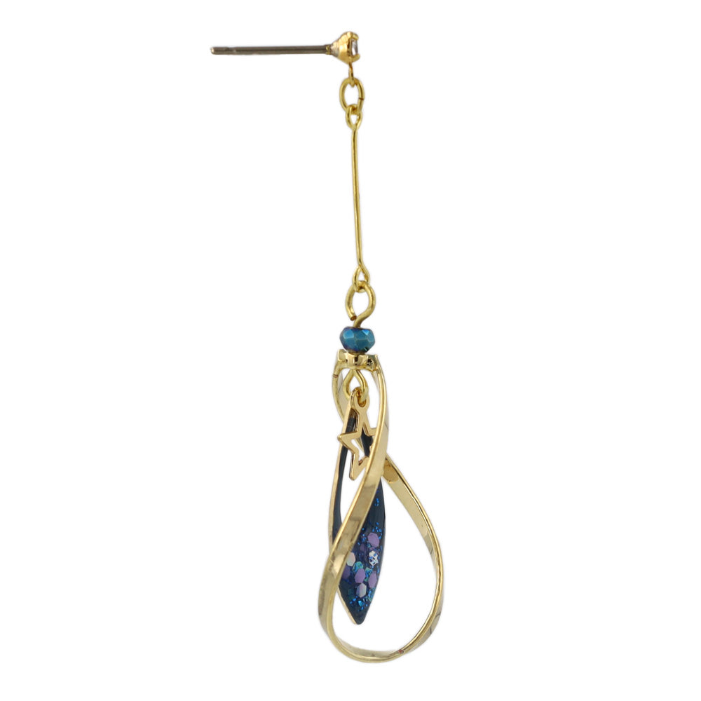 Cosmic Twist Drop Earrings