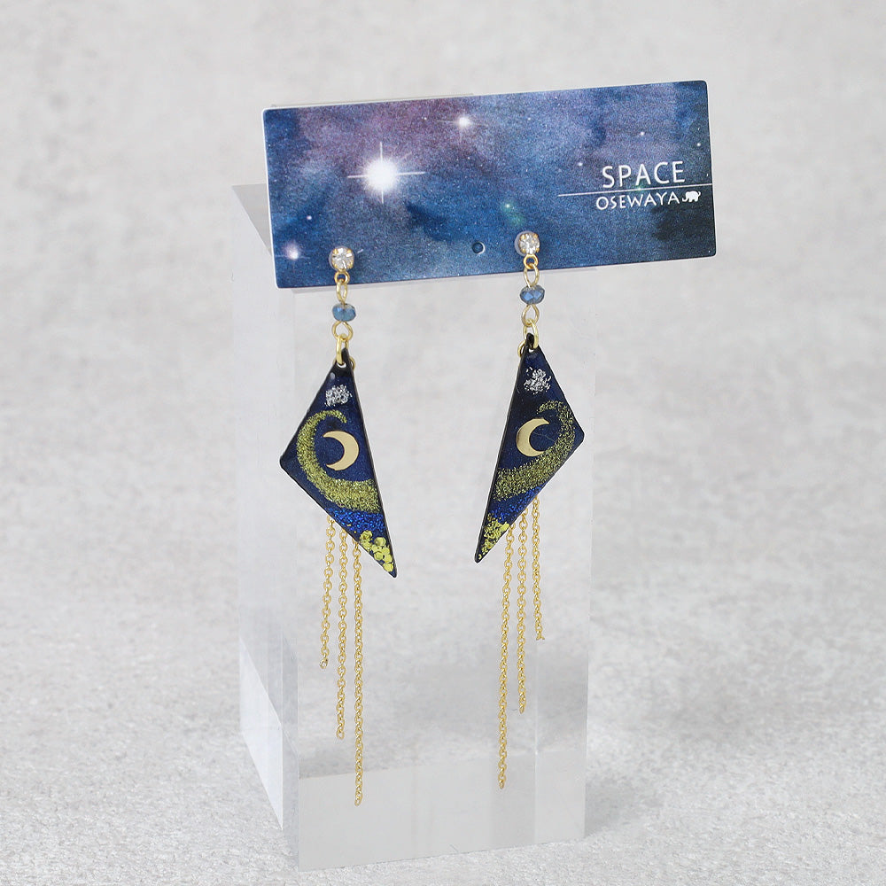Moonlight Triangle Drop Earrings - osewaya