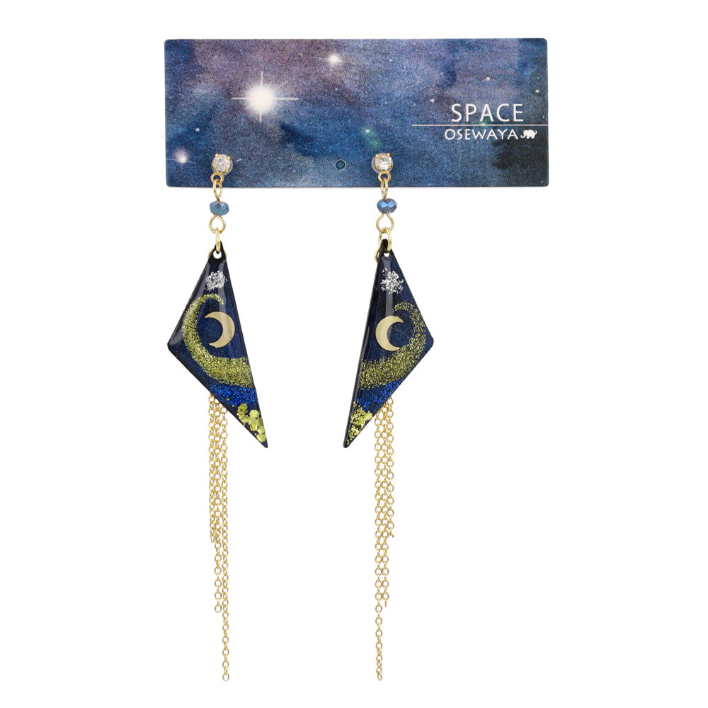 Moonlight Triangle Drop Earrings
