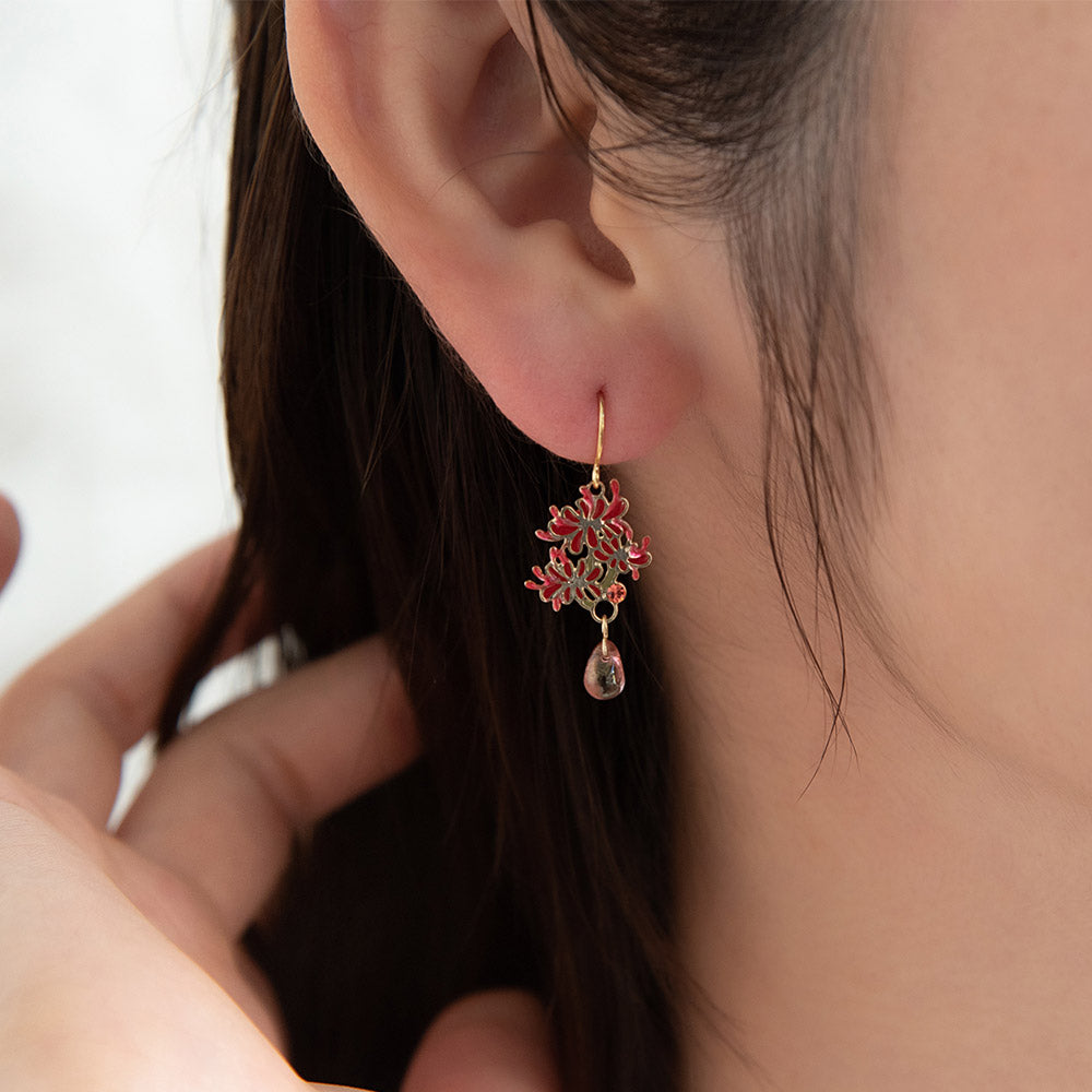 Red Spider Lily Earrings