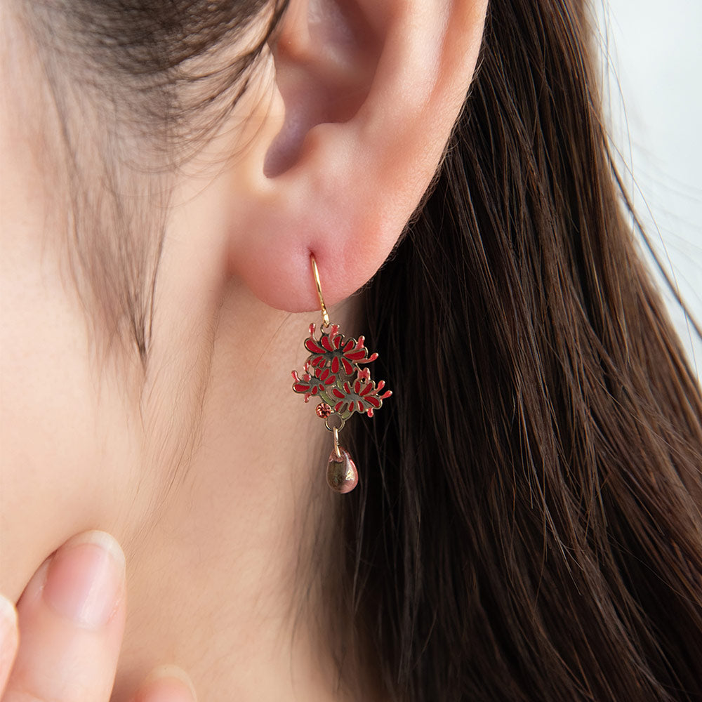 Red Spider Lily Earrings