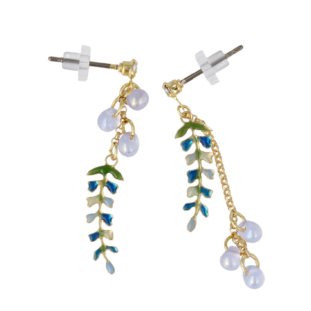 Japanese Wisteria Drop Earrings