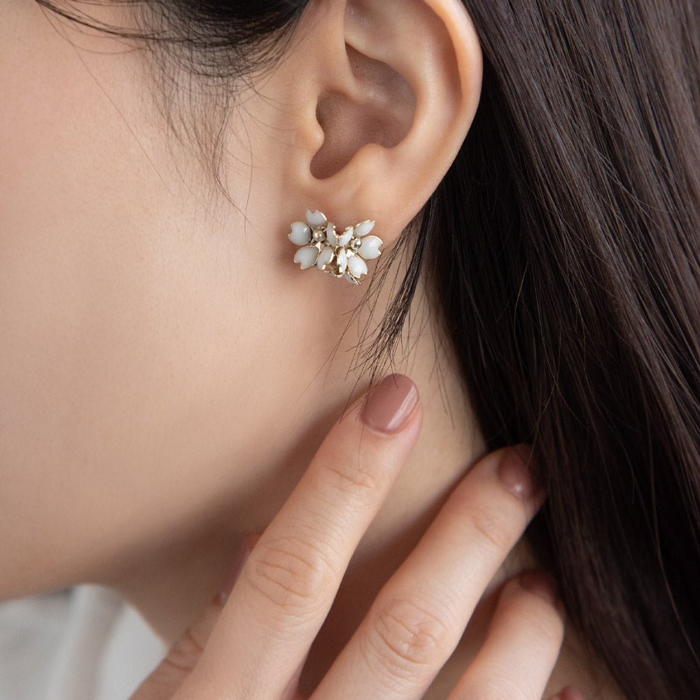 Sakura Cluster Stud Earrings