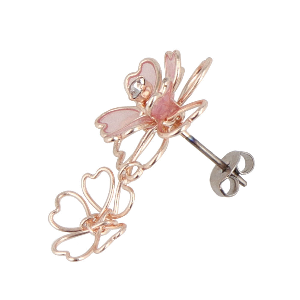 Linked Sakura Drop Earrings