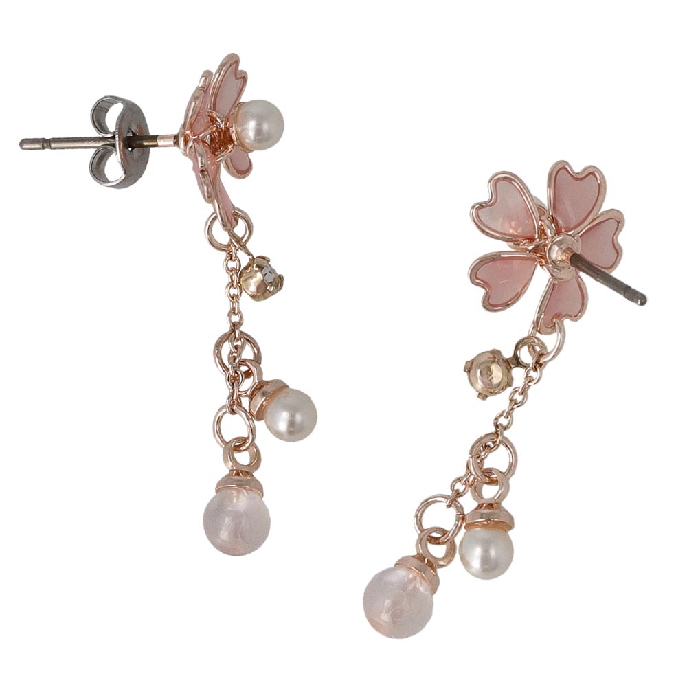 Sakura Cluster Drop Earrings