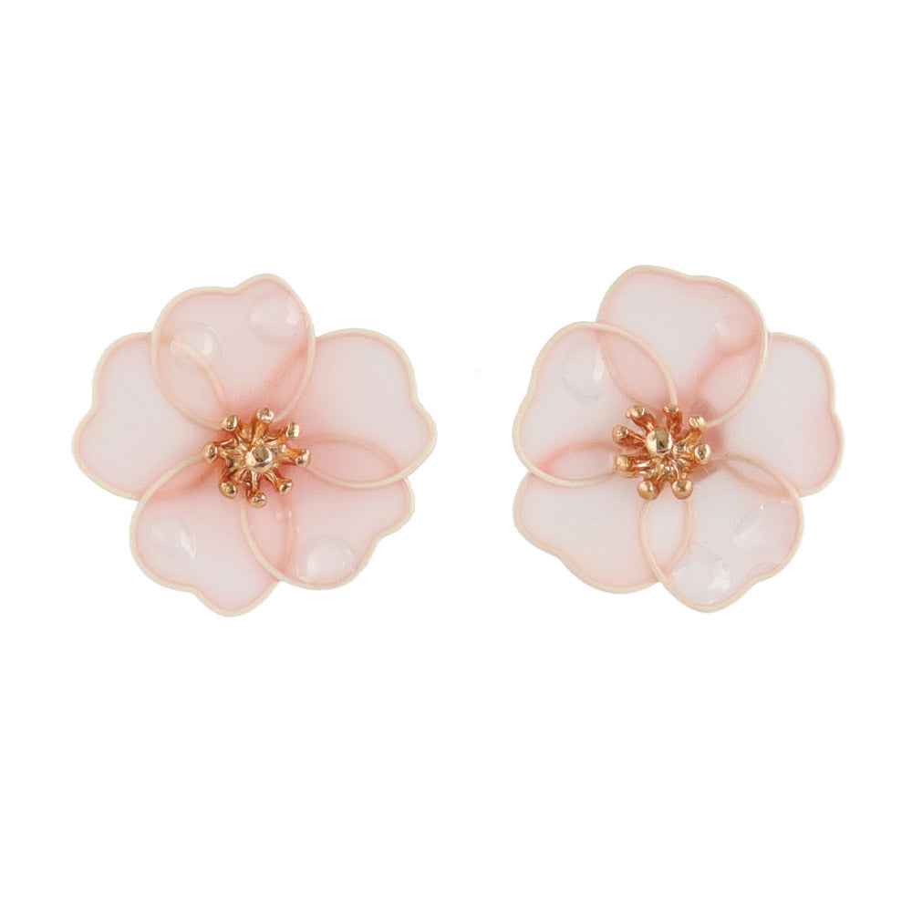Translucent Pink Sakura Studs