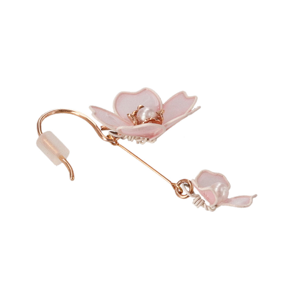 Translucent Pink Sakura Drop Earrings