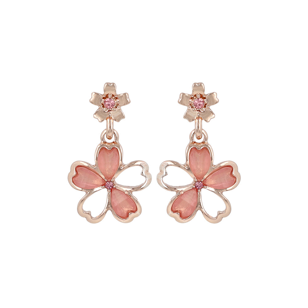 Hollow Sakura Souvenir Drop Earrings