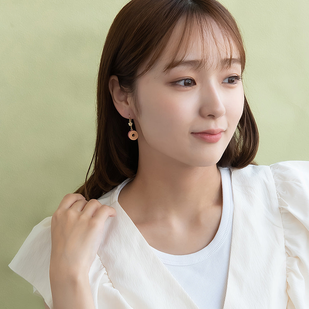Sakura Baumkuchen Drop Earrings
