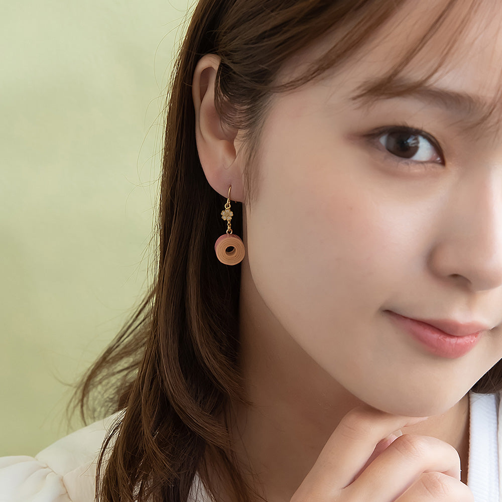 Sakura Baumkuchen Drop Earrings