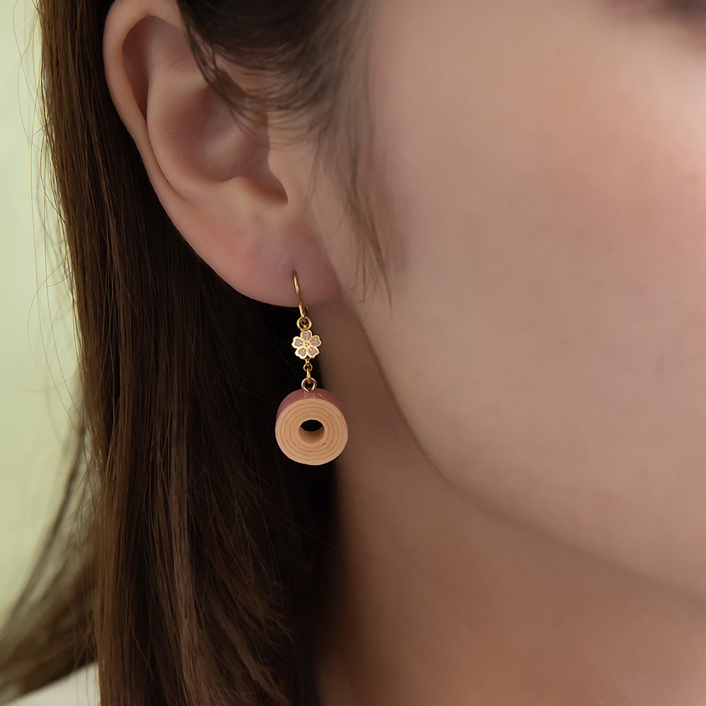 Sakura Baumkuchen Drop Earrings