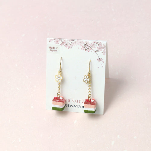 Sakura Layer Cake Drop Earrings