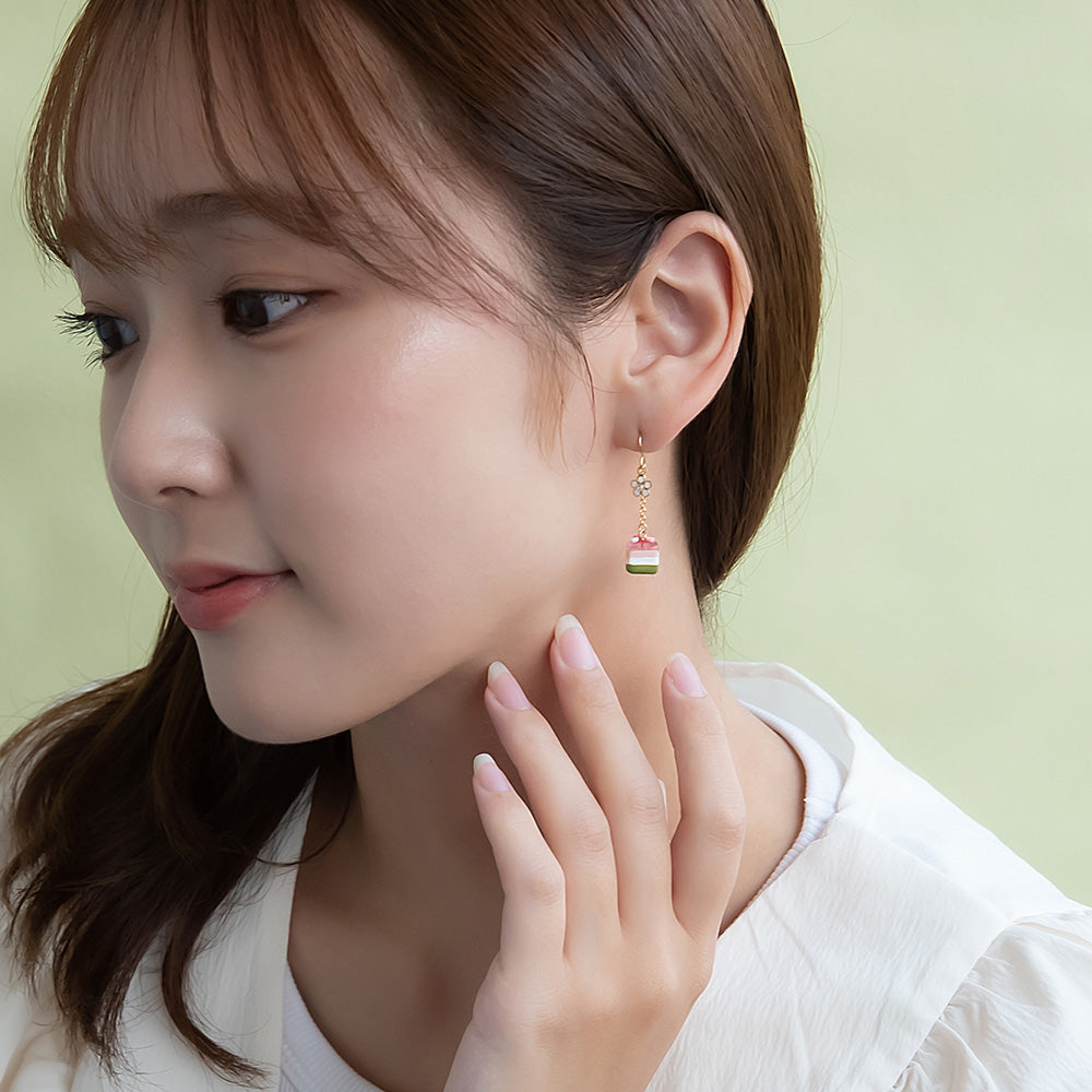 Sakura Layer Cake Drop Earrings