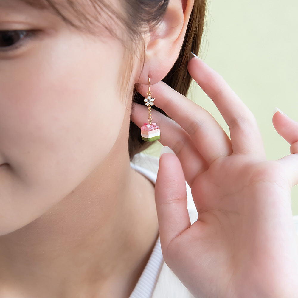 Sakura Layer Cake Drop Earrings