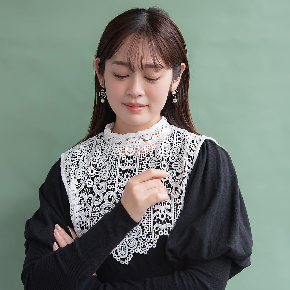 Snowflake Asymmetrical Drop Earrings