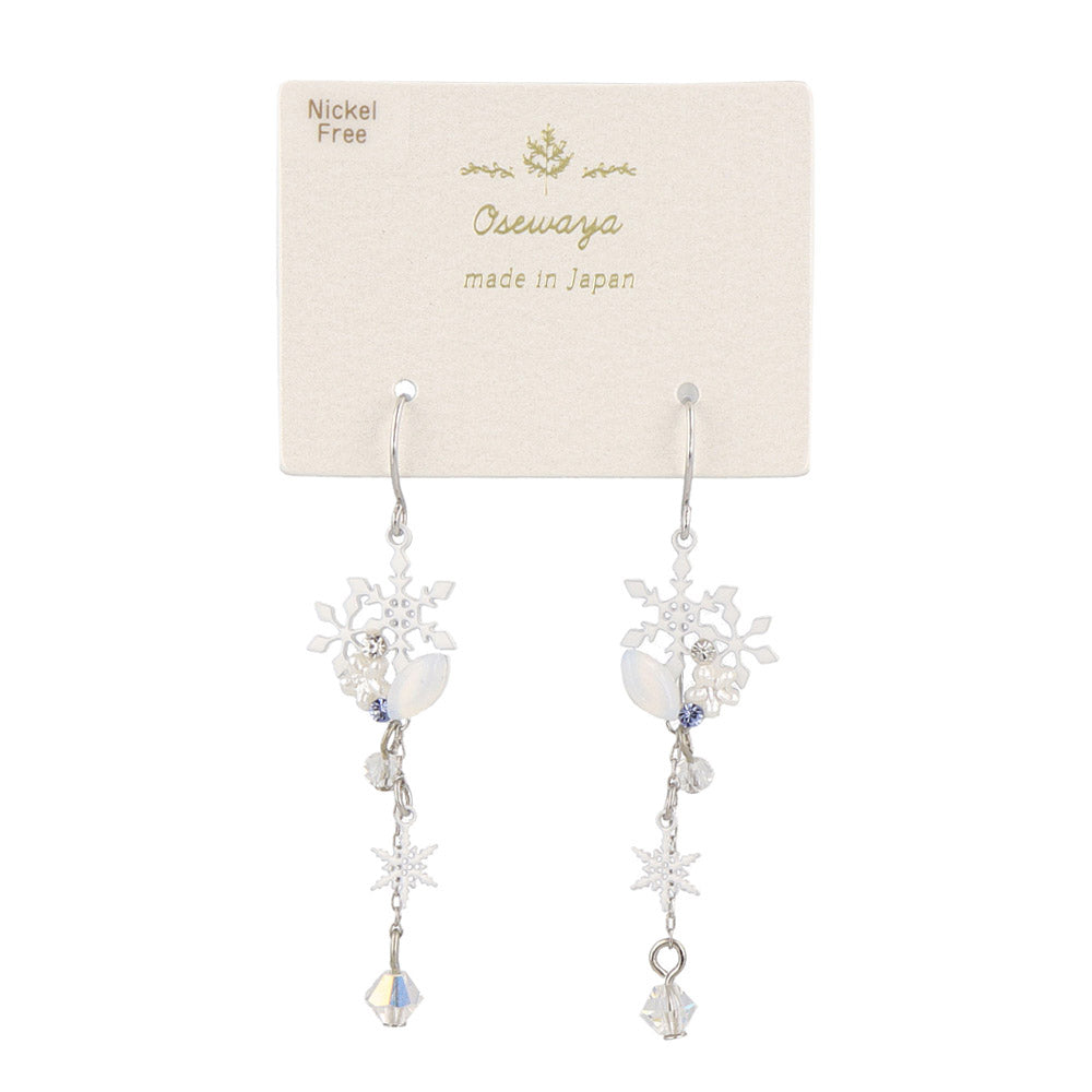 Snowflake Ornate Drop Earrings