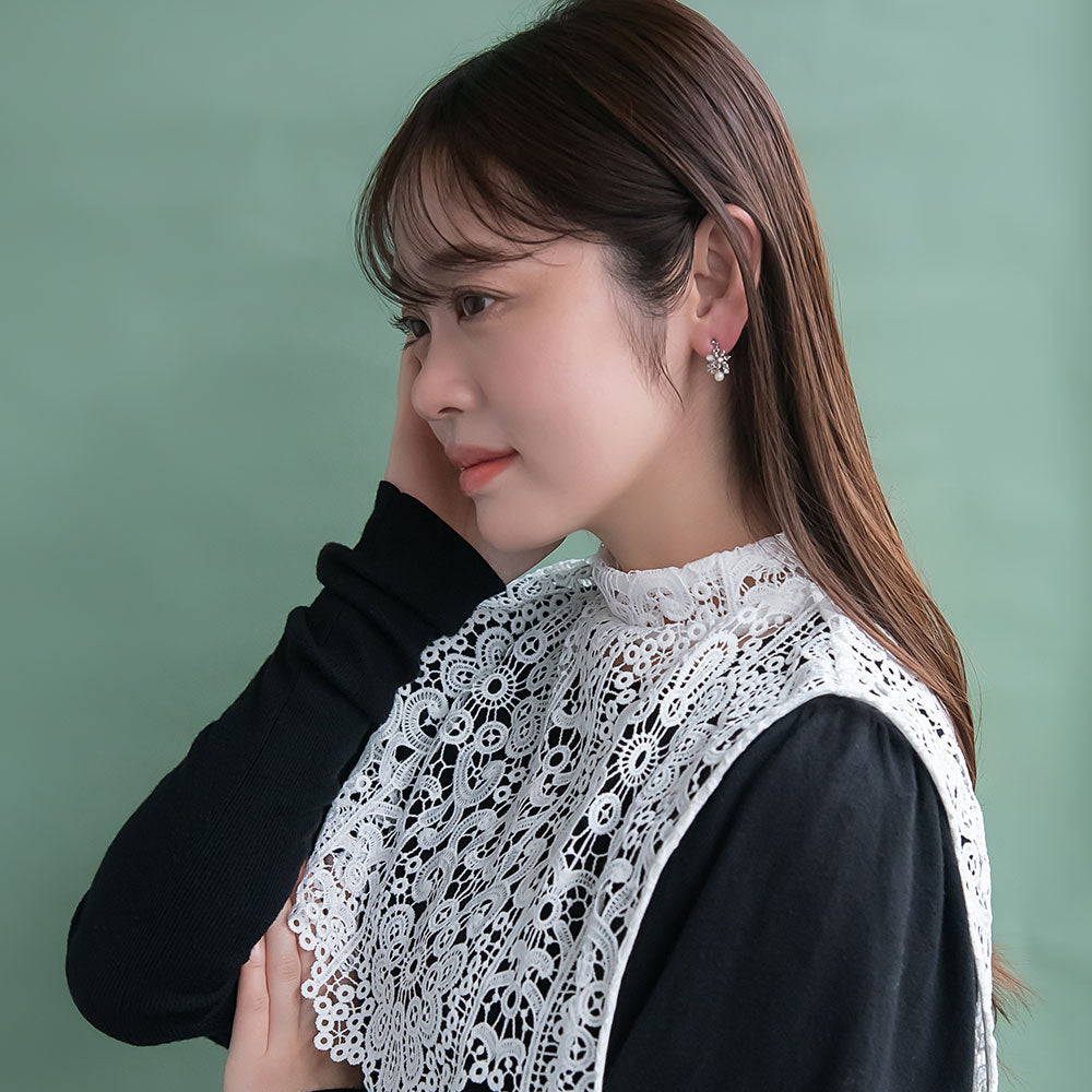 Snowflake Cluster Ornate Earrings