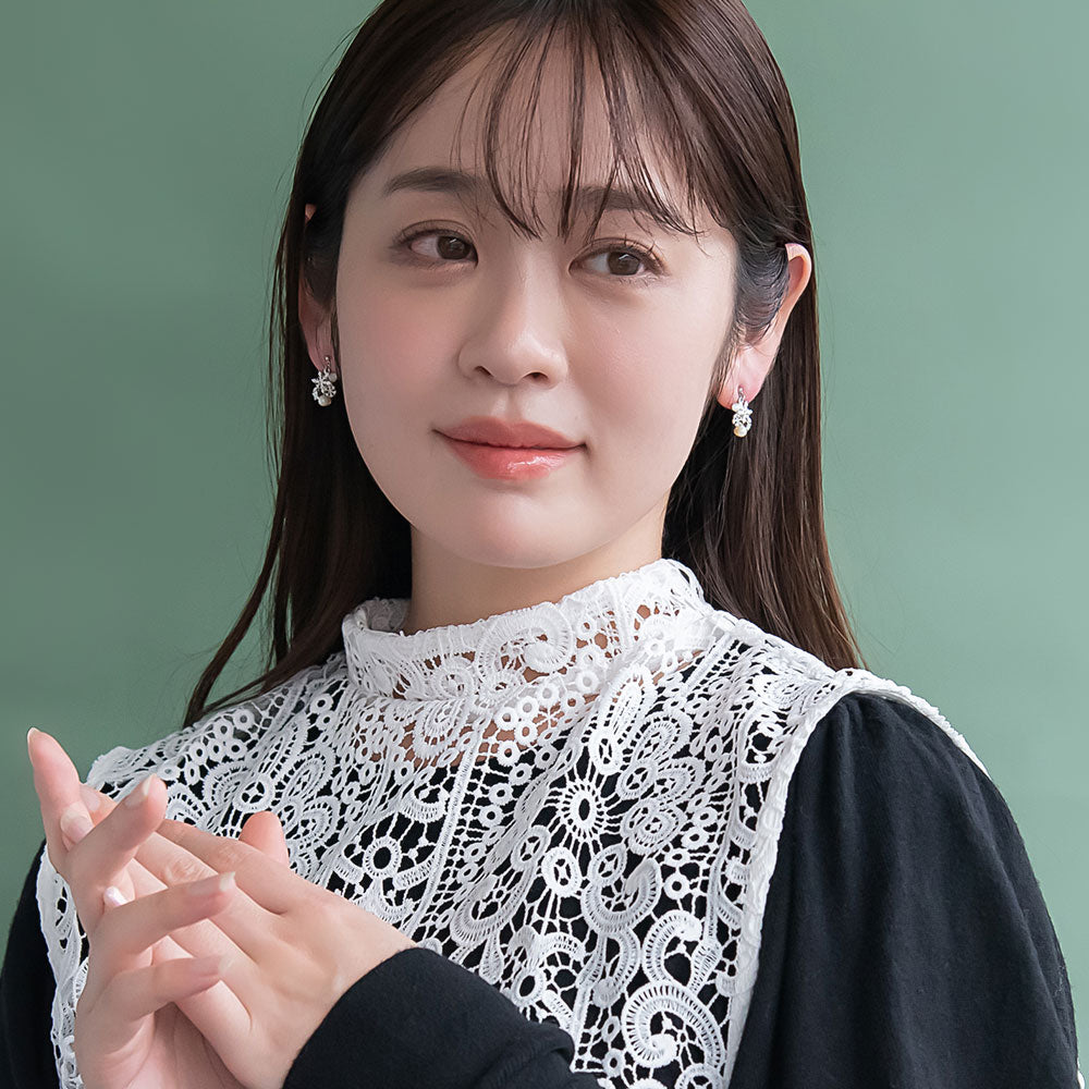 Snowflake Cluster Ornate Earrings