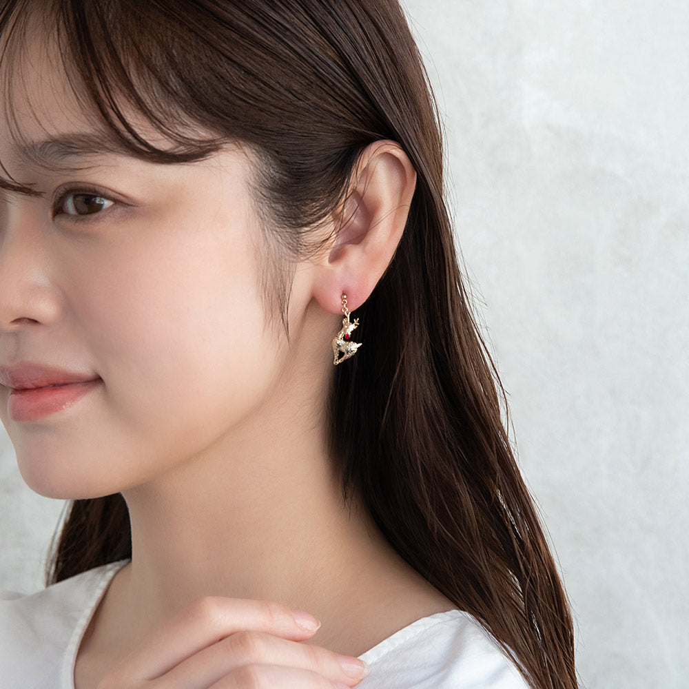 Snowflake and Reindeer Earrings