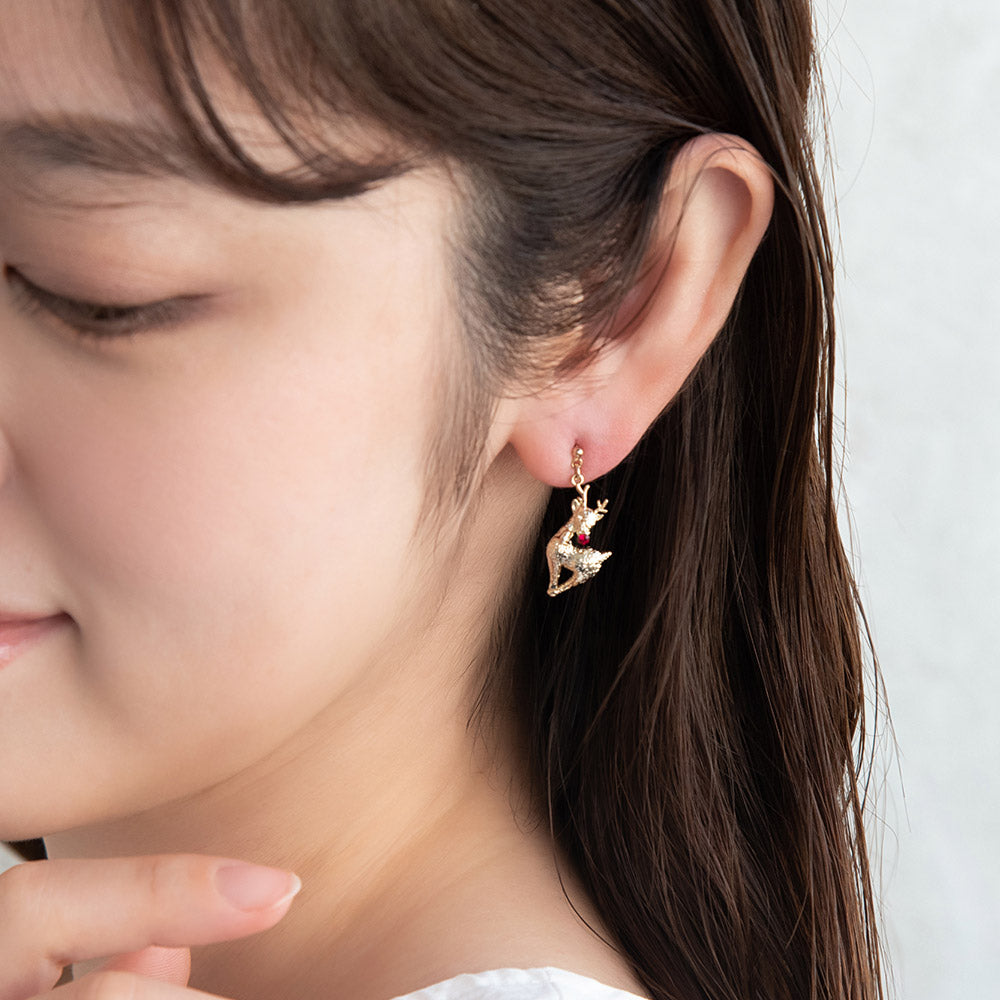Snowflake and Reindeer Earrings
