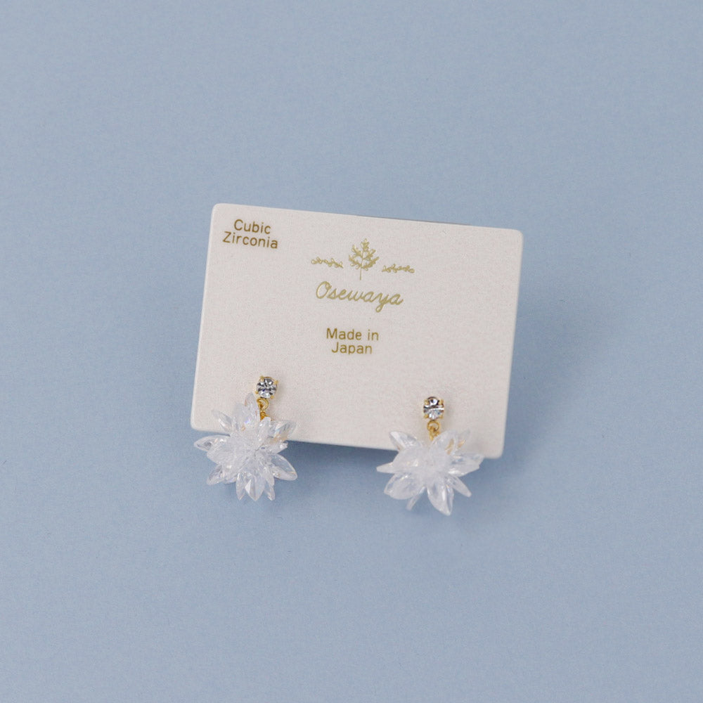 CZ Star Fragment Earrings