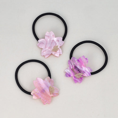 Marble Sakura Ponytail Holder